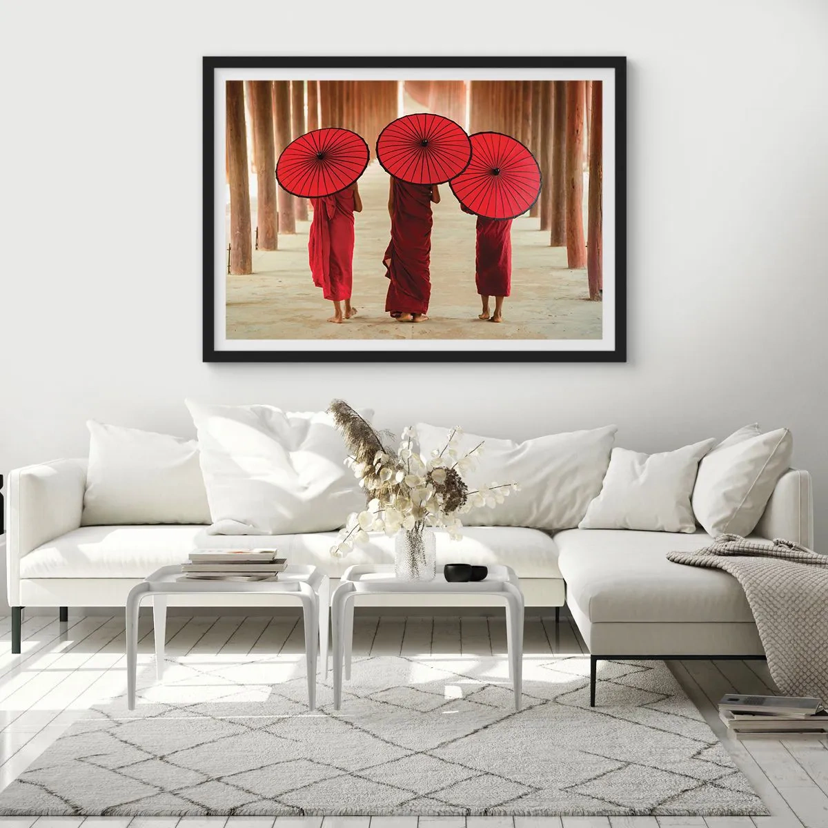 Pôster com moldura preta - A caminho da Terra Pura - 100x70 cm