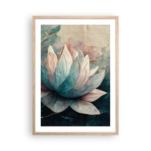 Pôster com moldura de carvalho claro - Estrelas do lago - 50x70 cm