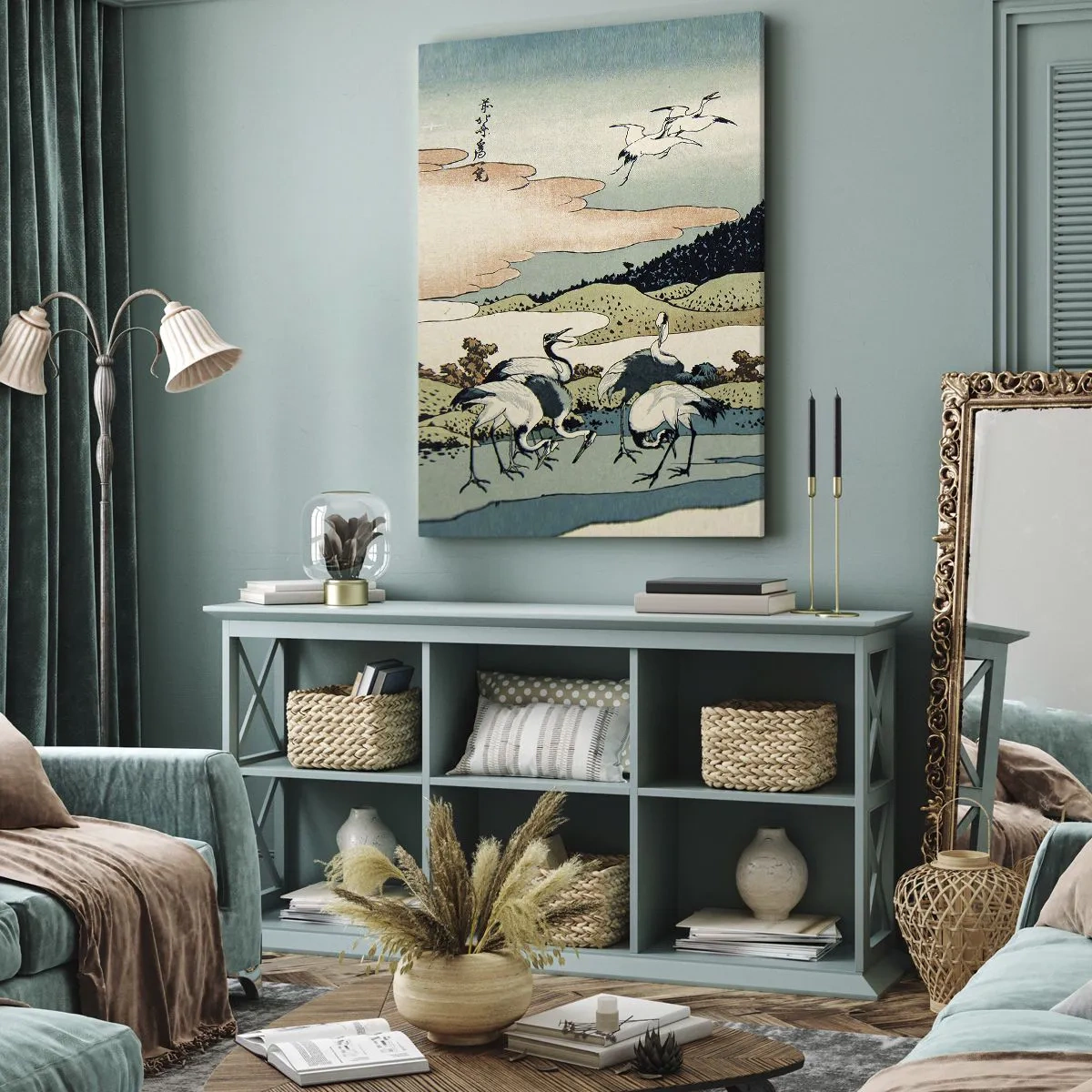 Quadro em tela - No espírito japonês - 55x100 cm