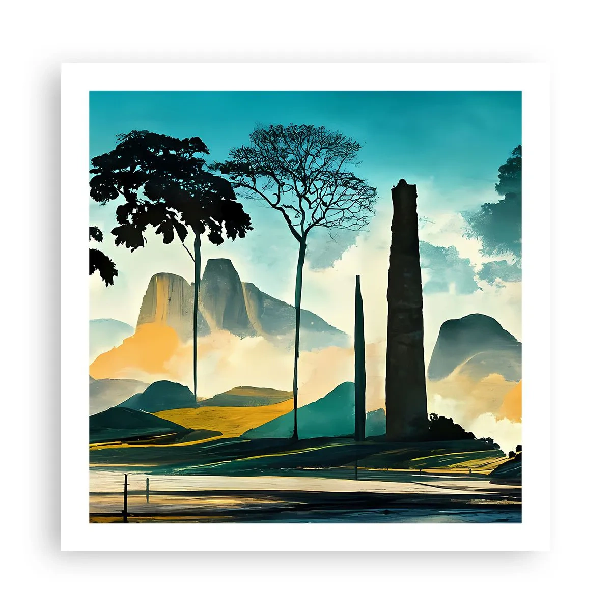 Pôster - Cada vez mais alto - 60x60 cm