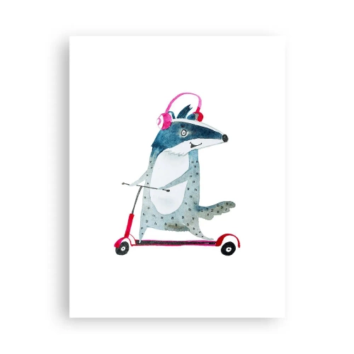 Pôster - A alegria do texugo - 30x40 cm