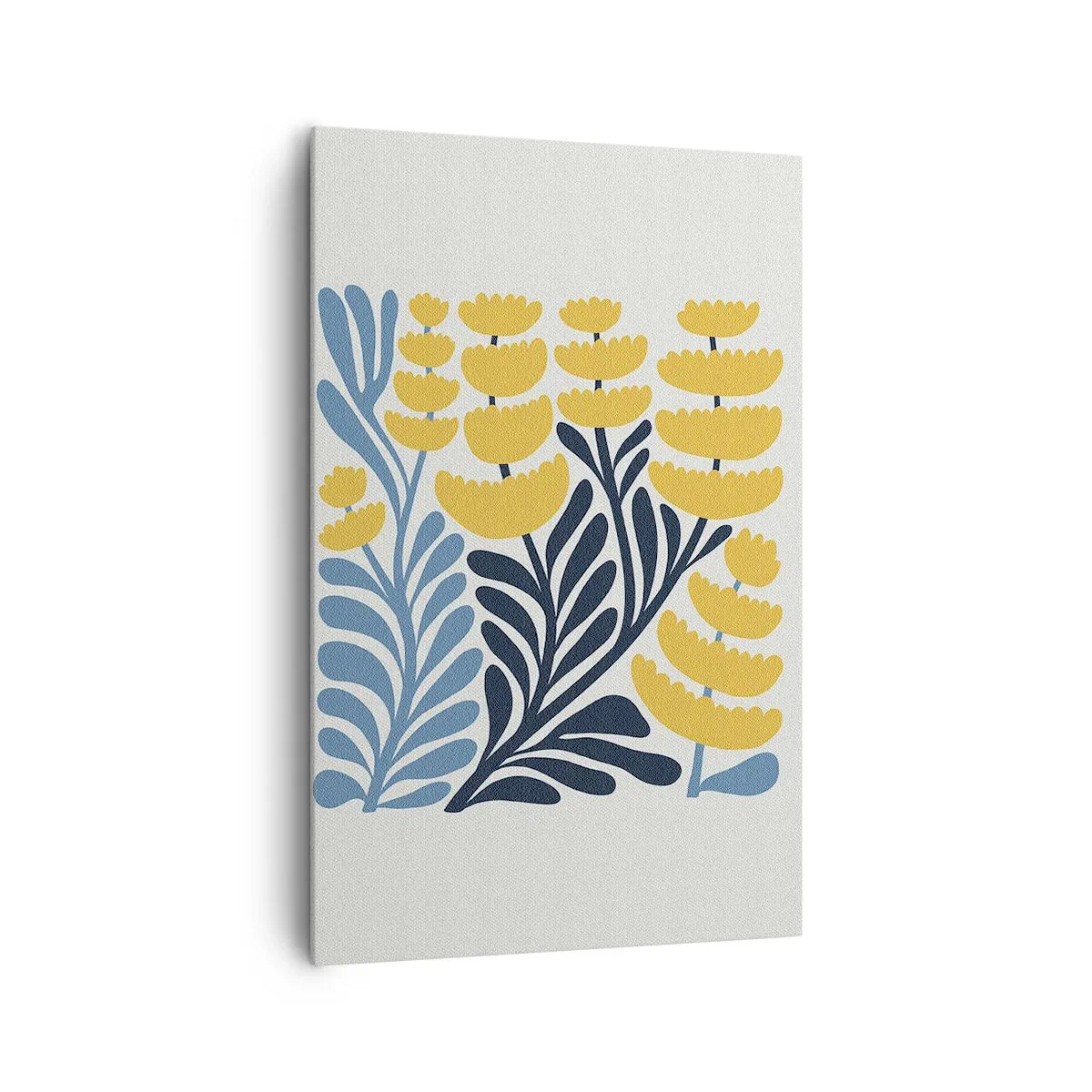 Quadro em tela - Canteiro de flores ensolarado - 80x120 cm