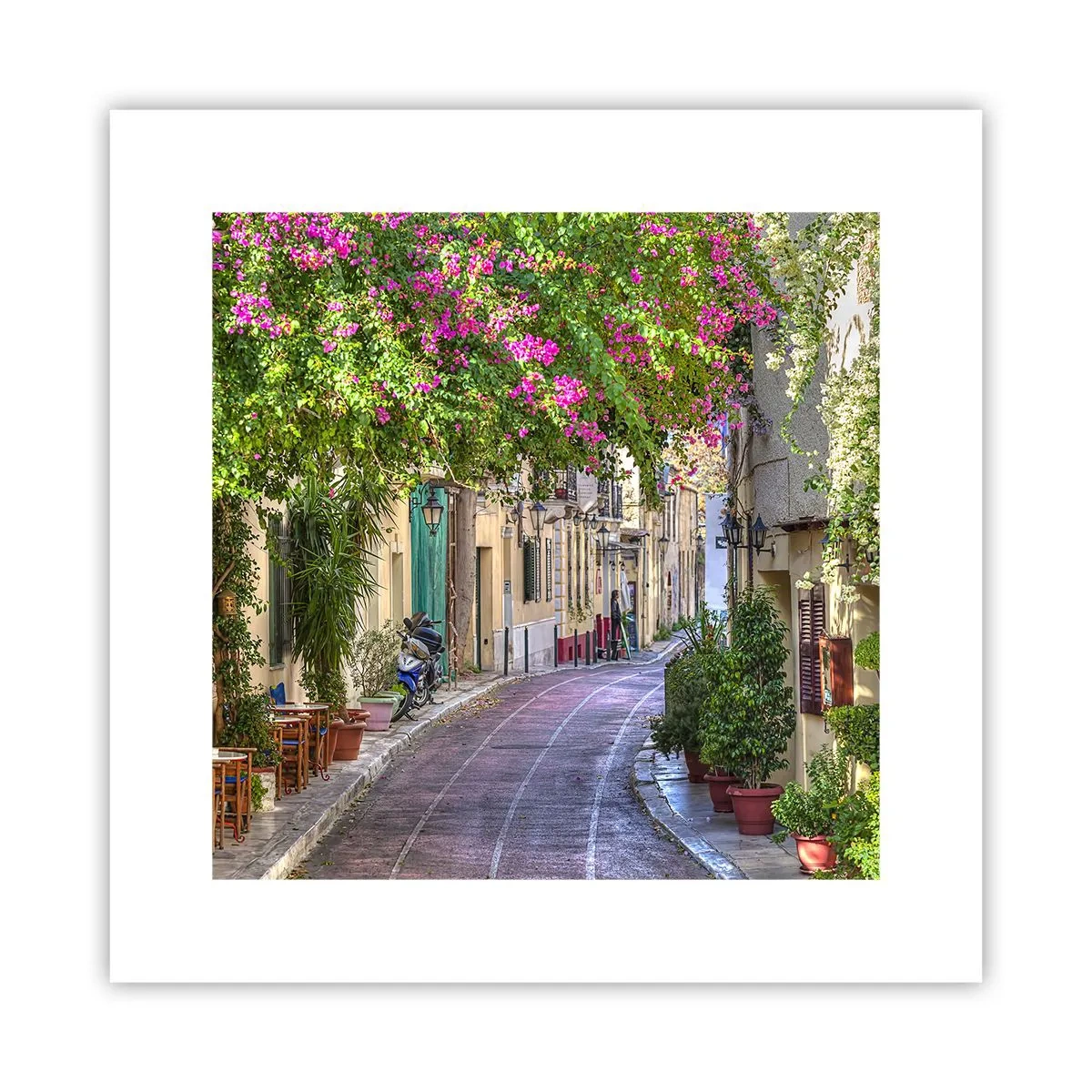 Pôster - Beco florido - 30x30 cm