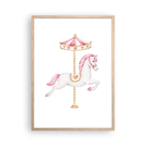 Pôster com moldura de carvalho claro - Caiu no chão - 50x70 cm