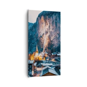 Quadro em tela - O espírito luminoso do inverno - 65x120 cm