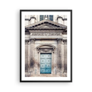 Pôster com moldura preta - Portal para o mundo espiritual - 50x70cm - A porta de entrada para o mundo do espírito - Decoração de parede moderna para a sala de estar e quarto ARTTOR