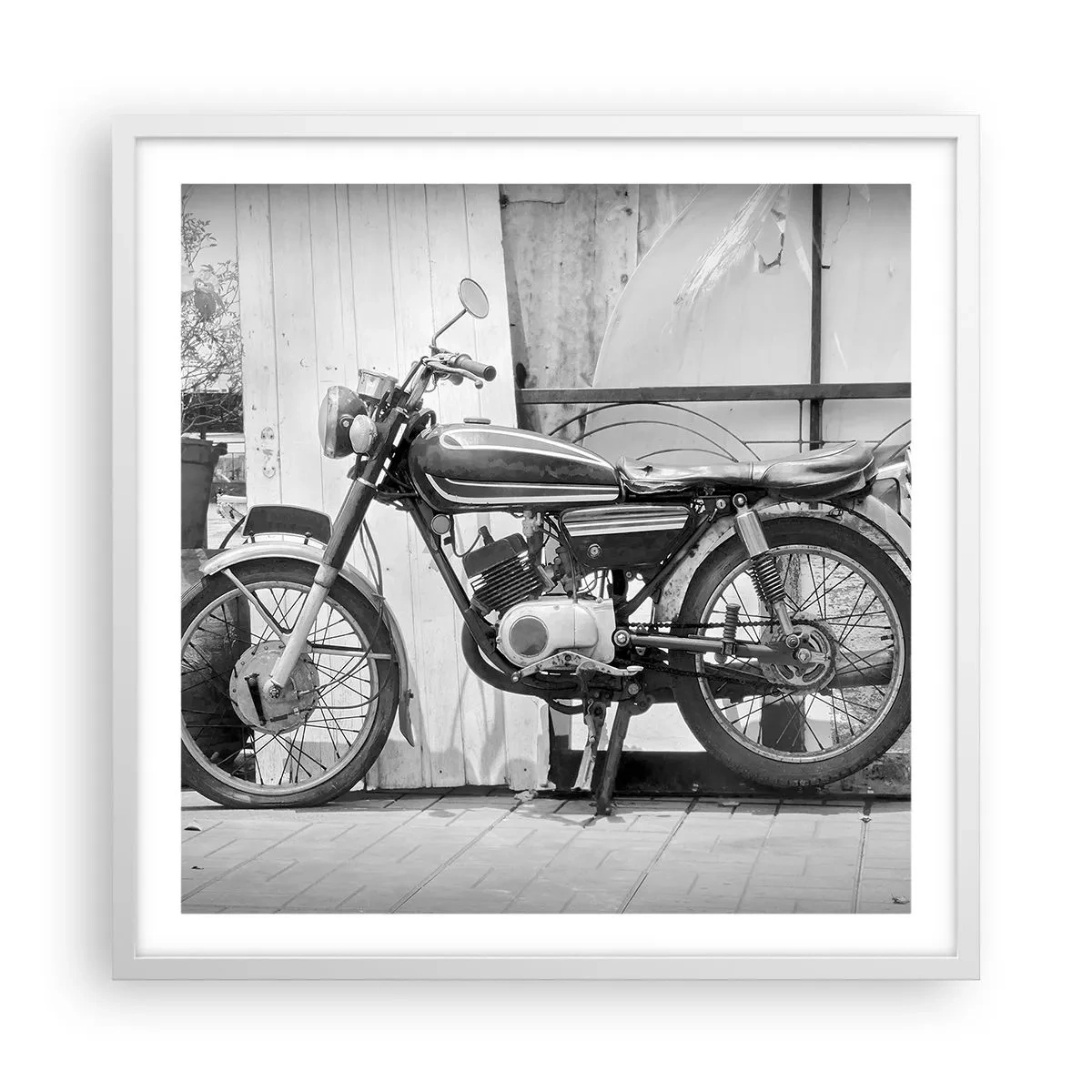 Pôster em moldura branca - O clássico acima de tudo - 60x60 cm