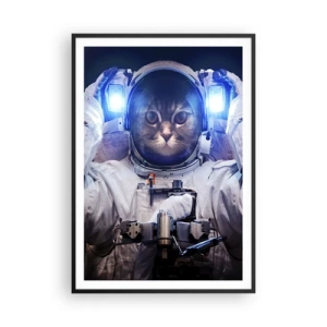 Pôster com moldura preta - Houston, temos um problema - 70x100 cm