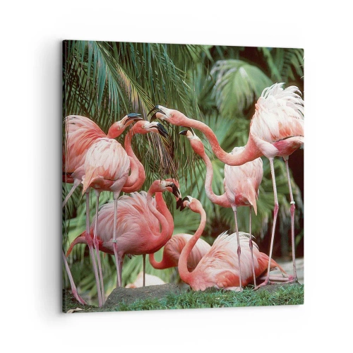 Quadro em tela - Fofocas da tarde - 50x50 cm