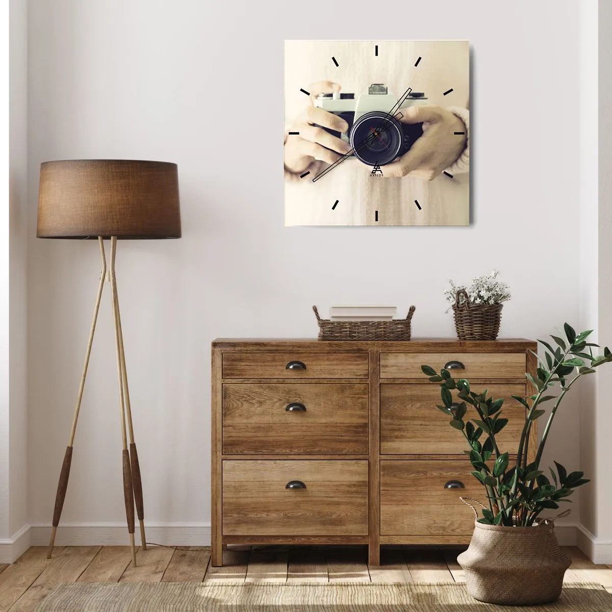 Relógio de parede - Relógio em vidro - Para ver mais... - 40x40 cm