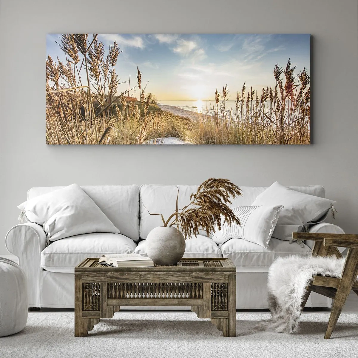 Quadro em tela - Praia do Norte - 100x40 cm