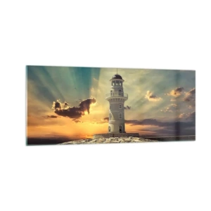Quadro em vidro - Luz - Bondade - Beleza - 100x40 cm