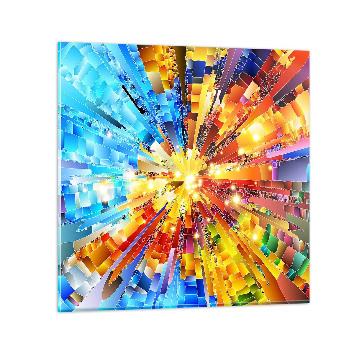 Quadro em vidro - In medias res - 40x40 cm