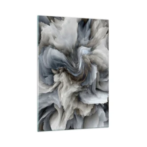 Quadro em vidro - Pedra e flor - 70x100 cm