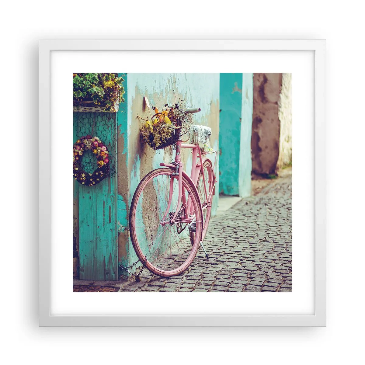 Pôster em moldura branca - Volto logo - 40x40 cm