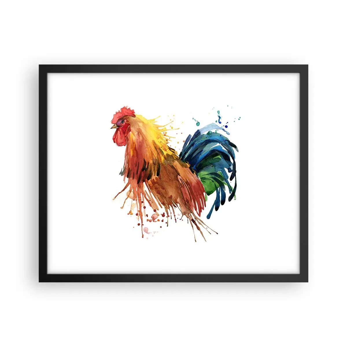 Pôster com moldura preta - Manto real, orgulho real - 50x40 cm