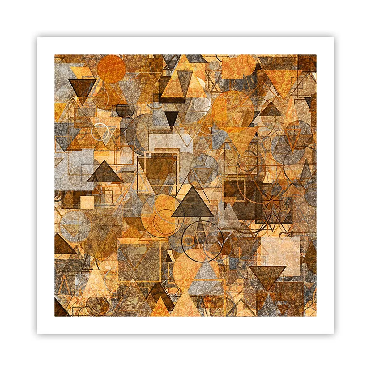 Pôster - O mundo em forma - 60x60 cm