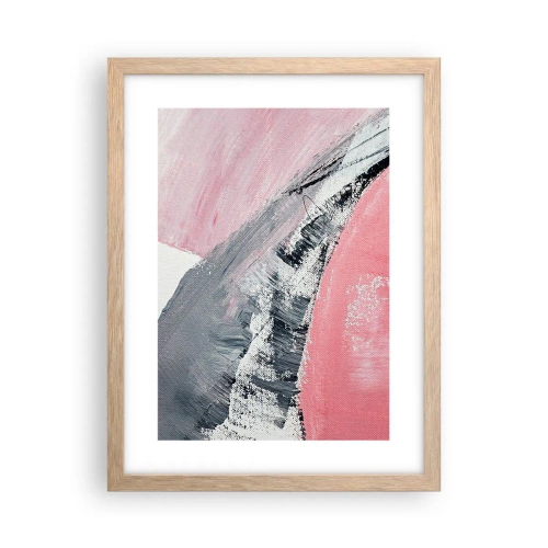 Pôster com moldura de carvalho claro - Composição à medida - 30x40 cm