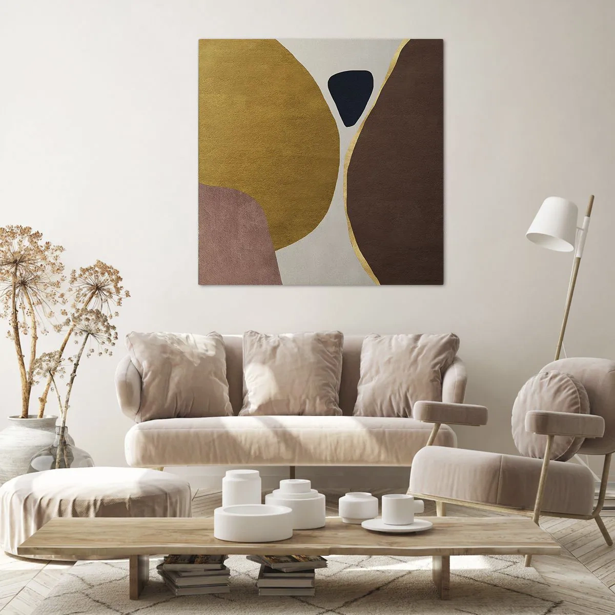 Quadro em tela - Abstração – um lugar no espaço - 70x70 cm