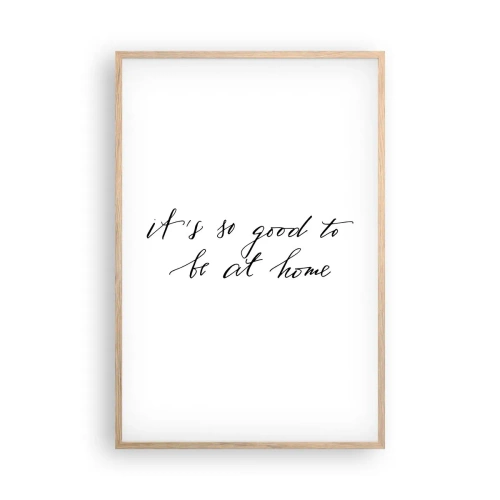 Pôster com moldura de carvalho claro - Toda a verdade - 61x91 cm