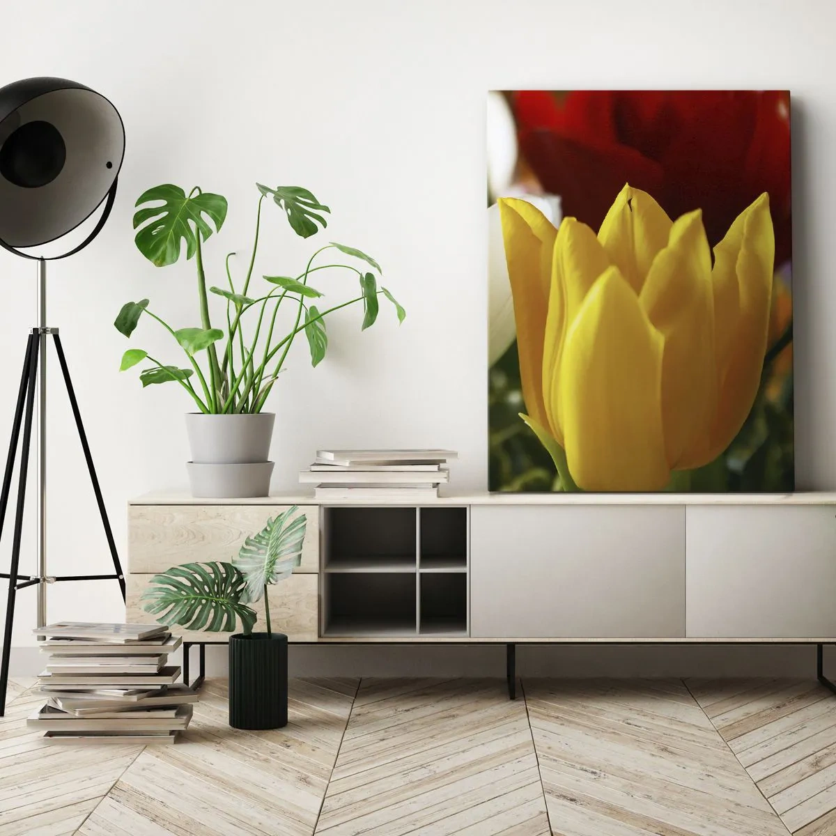 Quadro em tela - Febre das tulipas - 70x100 cm