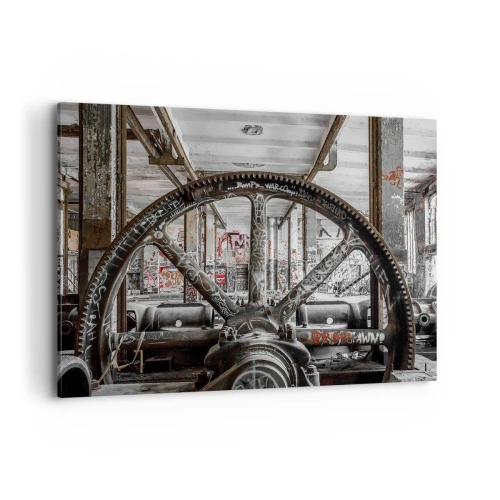 Quadro em tela - A vida secreta da fábrica - 100x70 cm