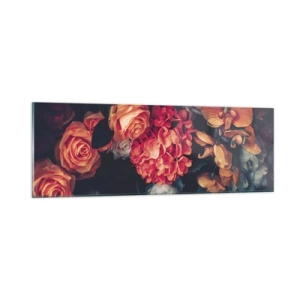 Quadro em vidro - Como nos mestres holandeses - 90x30 cm