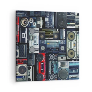 Quadro em tela - Saudades dos anos 80. - 50x50 cm
