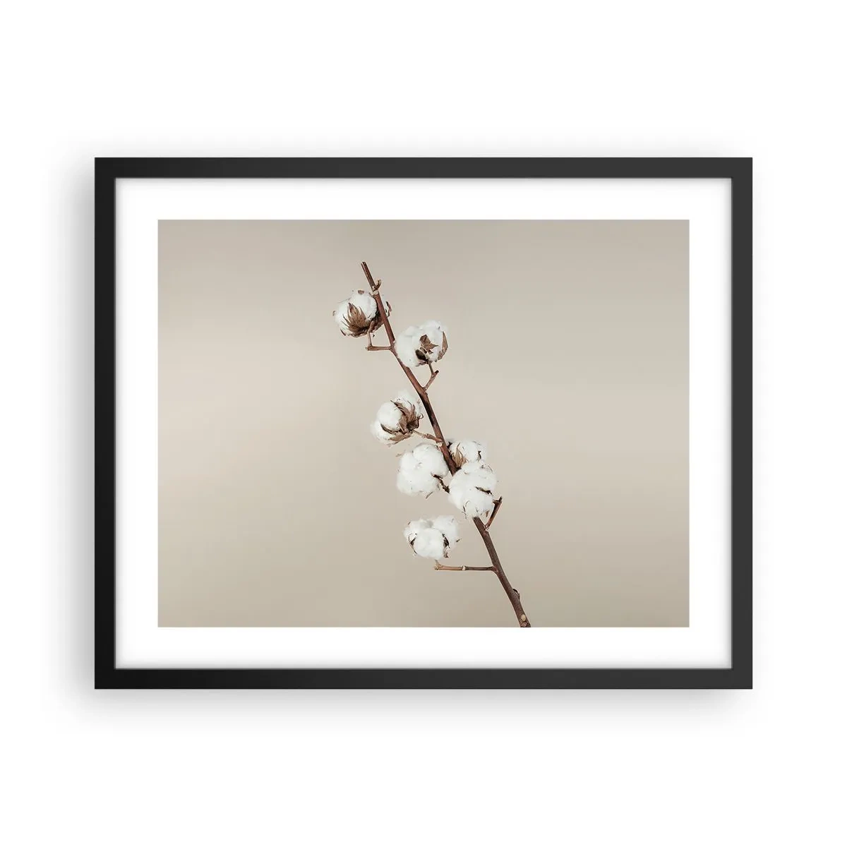 Pôster com moldura preta - Na fonte da suavidade - 50x40 cm