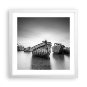 Pôster em moldura branca - Apenas lembranças... - 40x40 cm