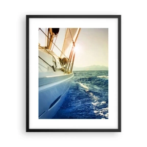 Pôster com moldura preta - Depois da aventura - 40x50 cm