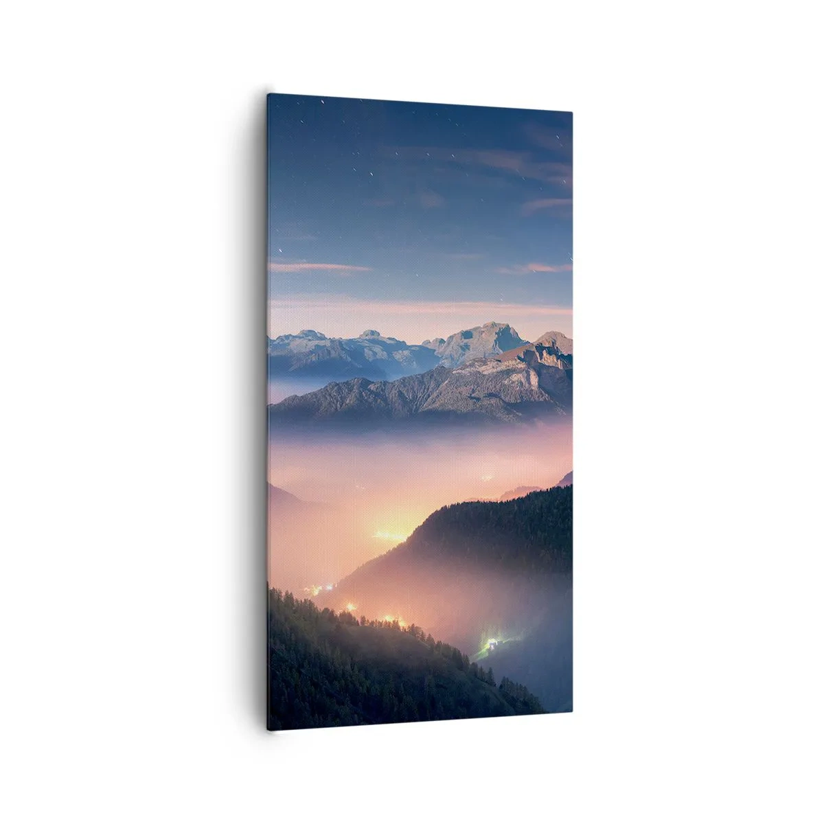 Quadro em tela - Luz nos vales - 65x120 cm