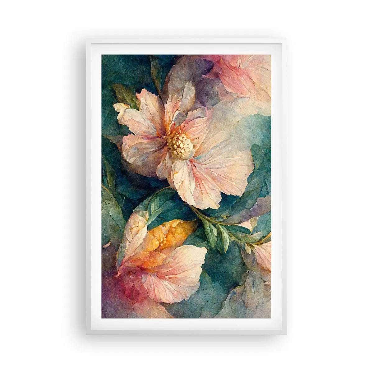 Pôster em moldura branca - Apenas sutileza - 61x91 cm