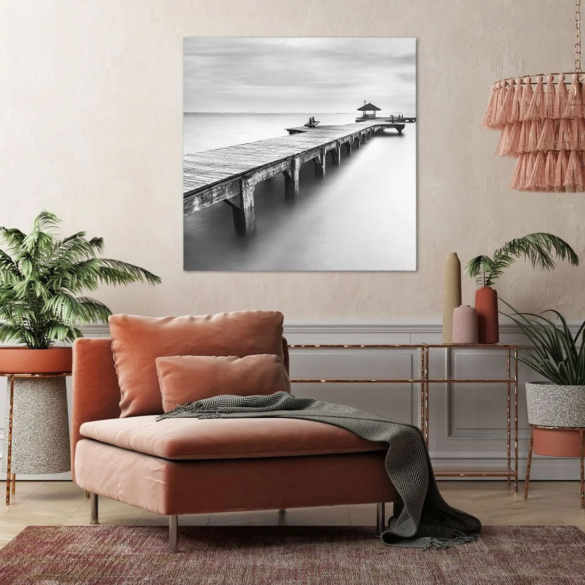 Quadro em tela - Para longe - 70x70 cm