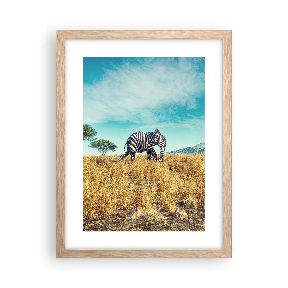 Pôster com moldura de carvalho claro - Cinza não está mais na moda - 30x40 cm