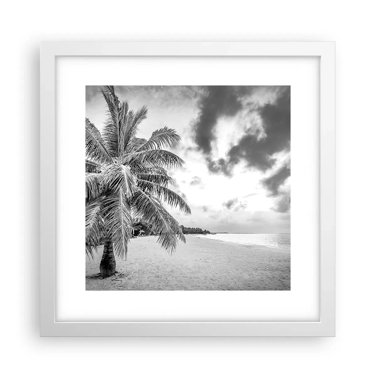 Pôster em moldura branca - Quando anseia por solidão... - 30x30 cm