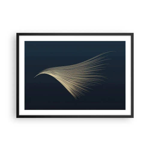 Pôster com moldura preta - Como o cabelo de um anjo - 70x50 cm