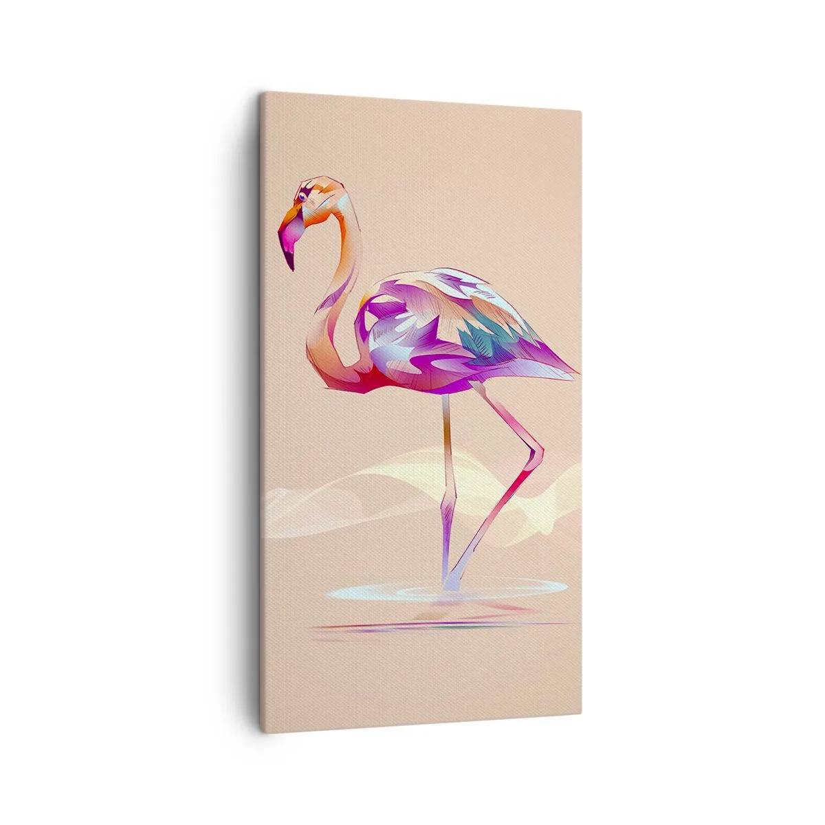 Quadro em tela - A ave das boas emoções - 45x80 cm