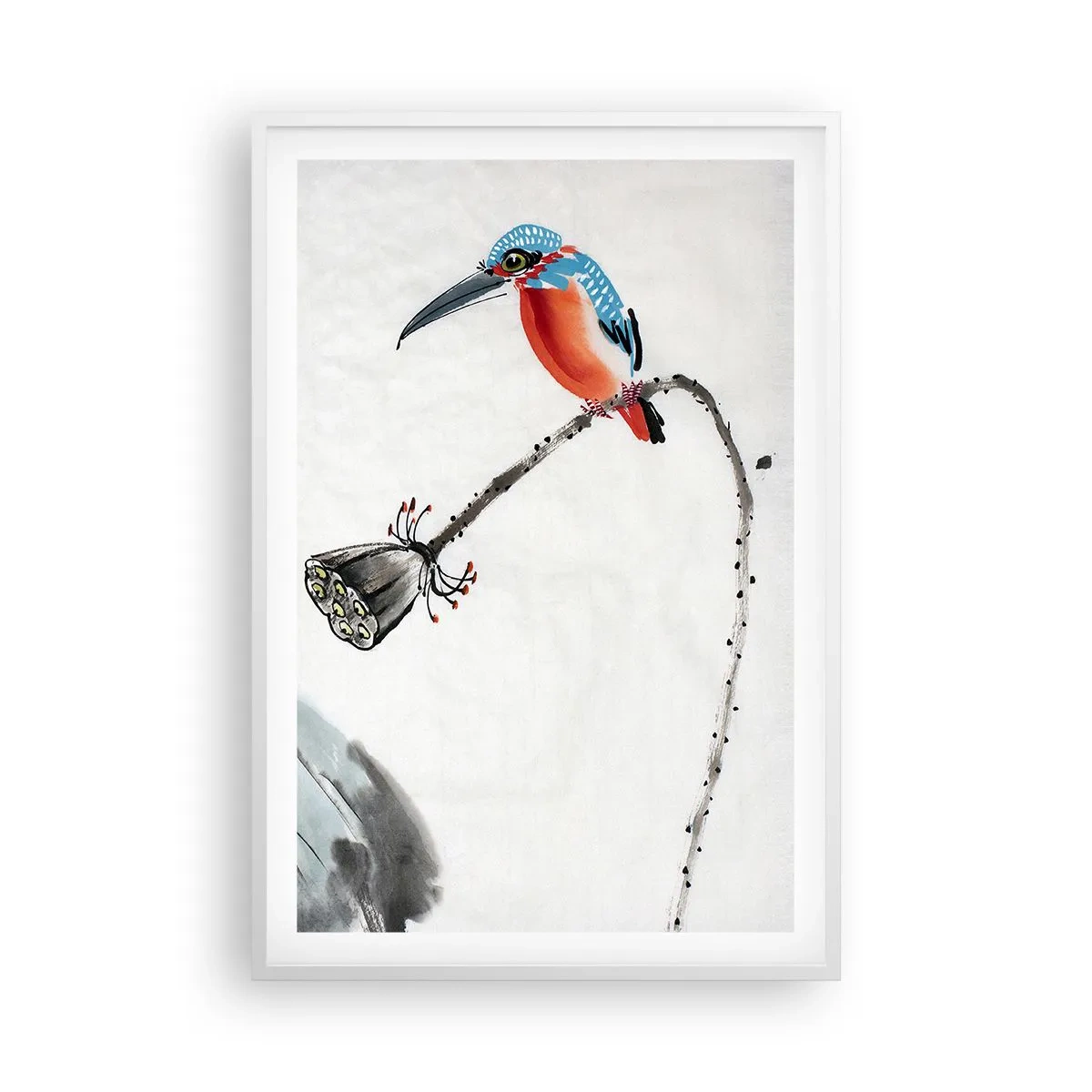 Pôster em moldura branca - A vida do prado - 61x91 cm