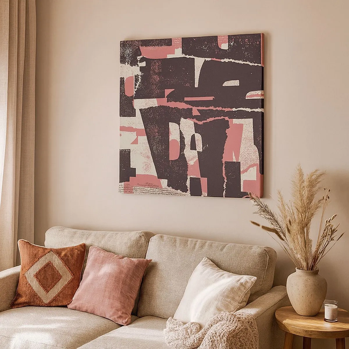 Quadro em tela - Todo esse barulho - 30x30 cm