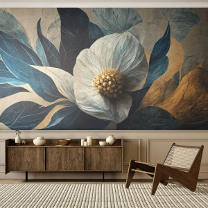 Papel de Parede Standard Eco - Tem um coração de ouro - Flor, Elegante, Pedaço - 400x280 cm