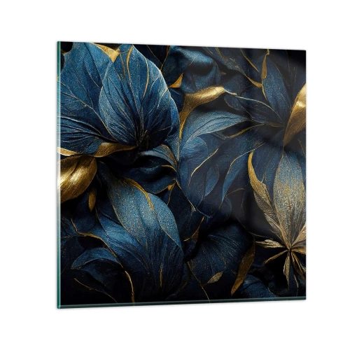 Quadro em vidro - Forrado com ouro - 30x30 cm