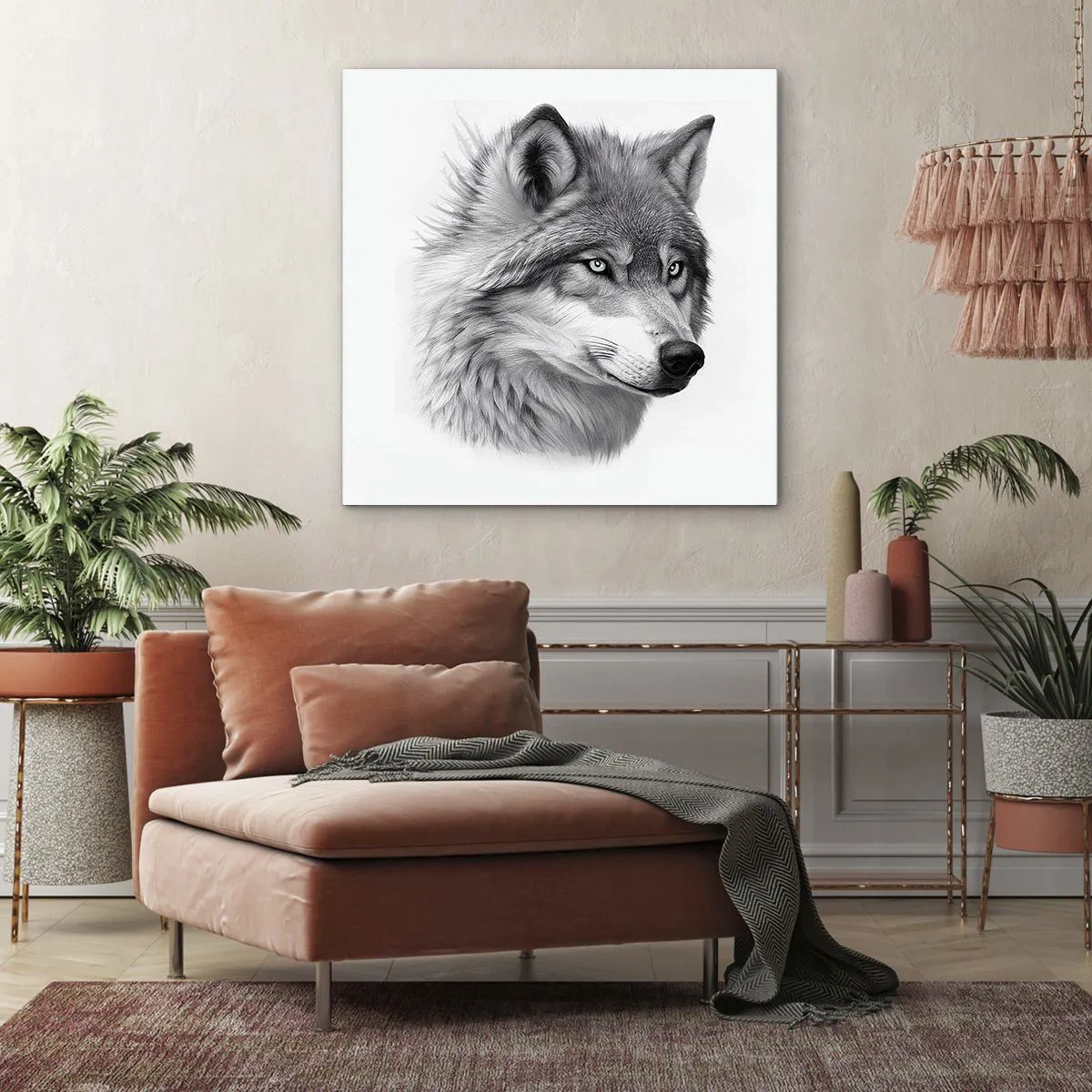 Quadro em tela - Alfa – sem dúvida - 70x70 cm