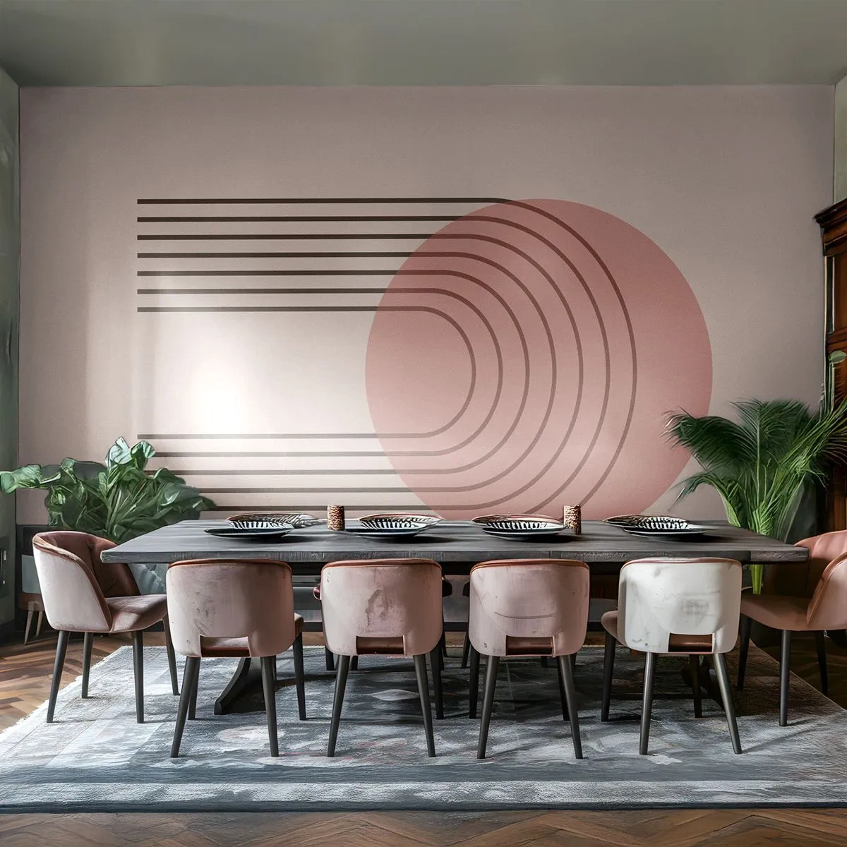 Papel de Parede Premium Canvas - Atração irresistível - Abstração, Pedaço, Arte Moderna. - 350x256 cm