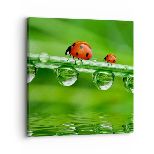 Quadro em tela - Estrada do verão - 30x30 cm