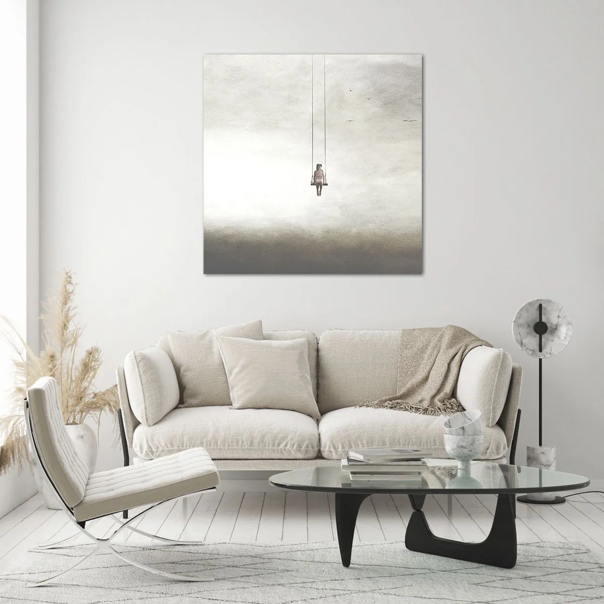 Quadro em vidro - A criança em nós - 70x70 cm