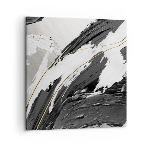 Quadro em tela - Abstração em grande escala - 50x50 cm