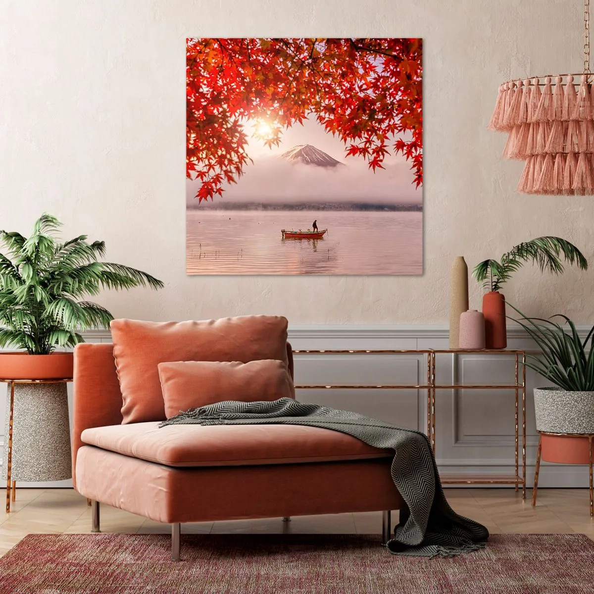 Quadro em tela - No clima japonês - 40x40 cm