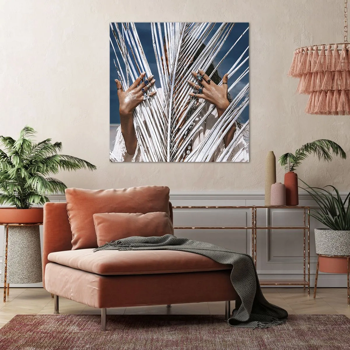 Quadro em tela - A xamã - 50x50 cm