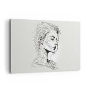 Quadro em tela - Retrato em pensamento - 120x80 cm